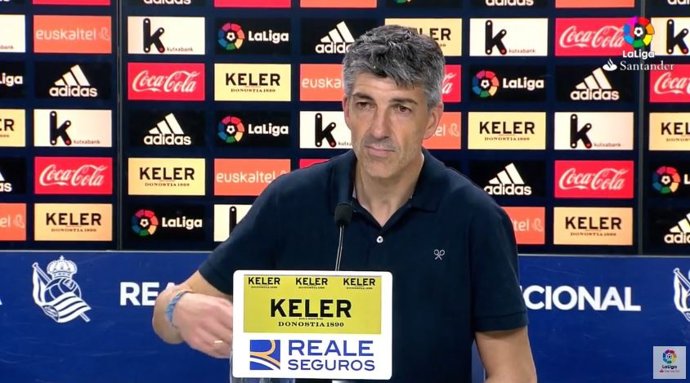 El entrenador de la Real Sociedad Imanol Alguacil