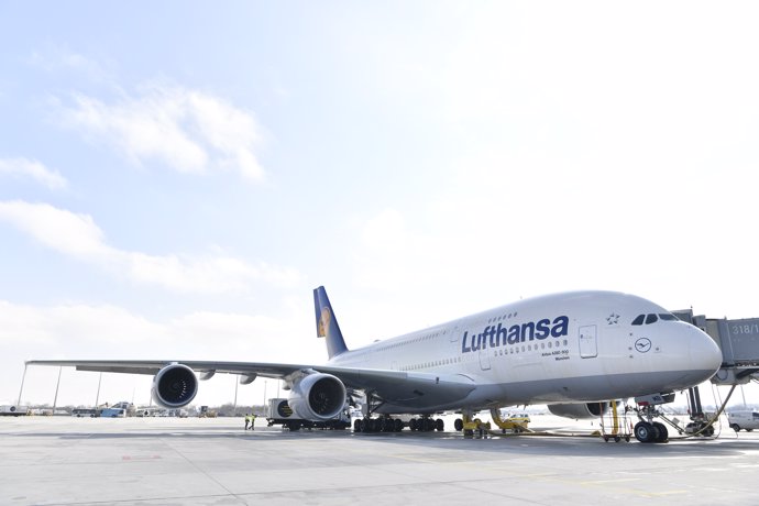 Primer vuelo de Lufthansa desde Múnich con un A380