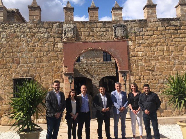 Visita de la Diputación de Jaén a la Casa Palacio de Mengíbar