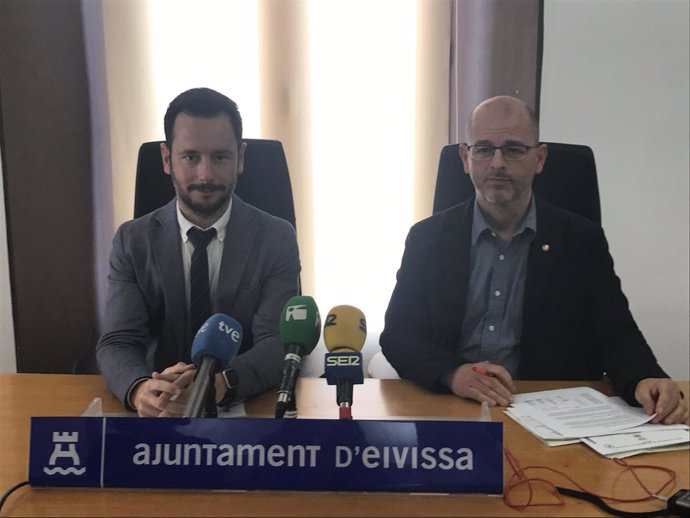 El alcalde de Ibiza, Rafa Ruiz y el regidor Alfonso Molina