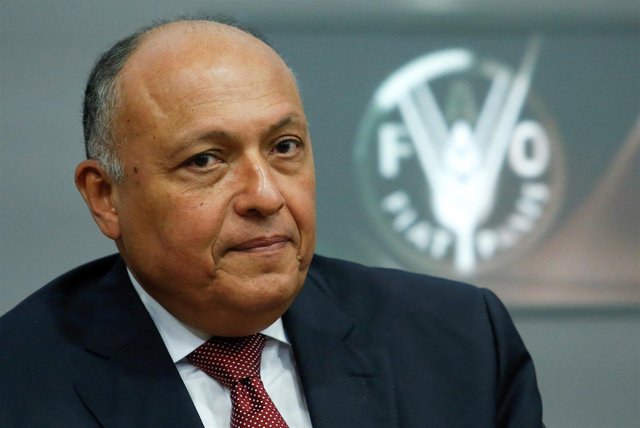 Foto de archivo del ministro de Exteriores egipcio, Sameh Shoukry. 