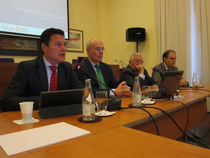 Alfonso (Axa), Michavila (GAD3), Jáuregui (Educa 2020) i Pujol (Foment)
