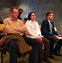 Alberto Mortera junto a los otros dos acusados en el Juzgado de lo Penal.