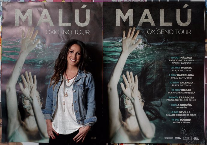 La cantante Malú presenta su nuevo disco Oxígeno