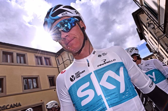 Chris Froome (Sky) en el Giro de Italia