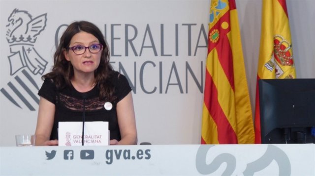 Oltra en rueda de prensa