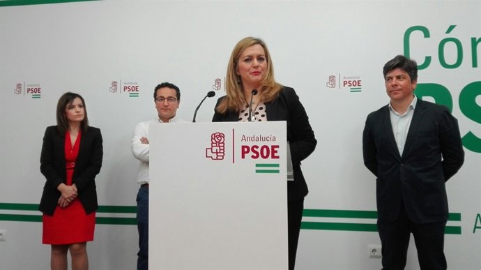 Serrano, en la sede del PSOE de Córdoba