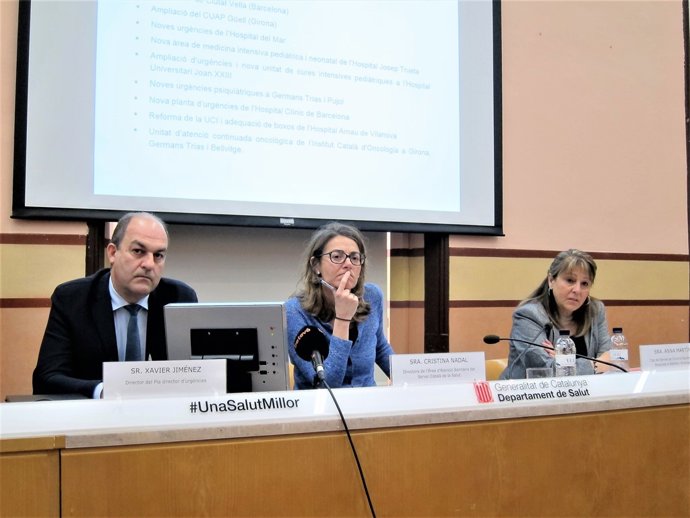 Xavier Jiménez, Cristina Nadal, Anna Martínez (Conselleria de Salut Generalitat)