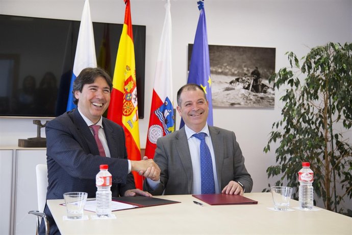 Jaime González y Rubén Calderón firman el convenio