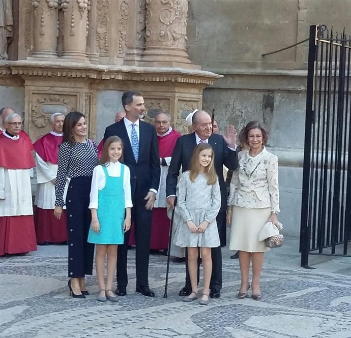 Familia Real en la Catedral de Mallorca