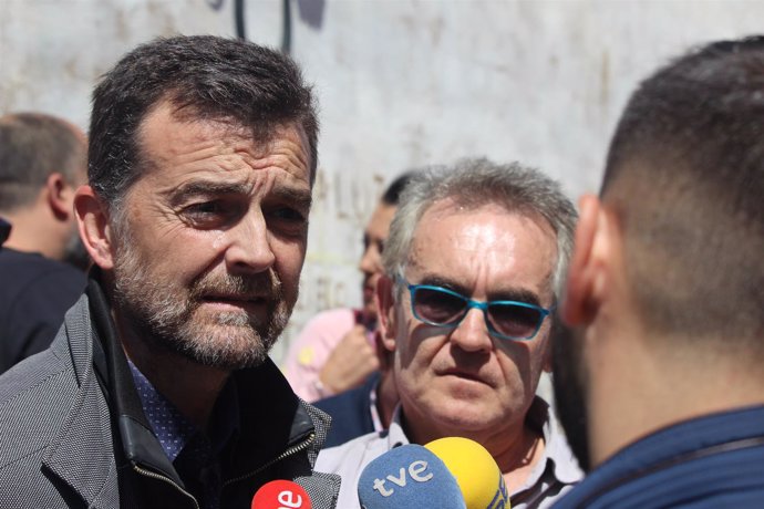 El líder de IU Andalucía, Antonio Maíllo, en Jaén
