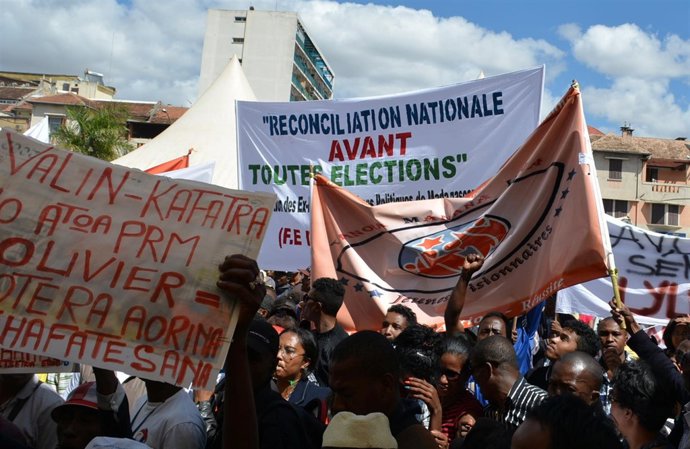Protestas contra el Gobierno en Antananarivo