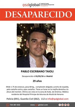 Imagen del desaparecido