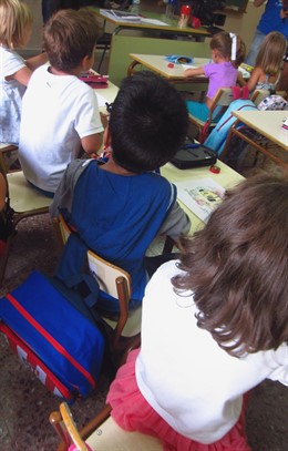 Alumnos, infantil, colegio, guardería, aula, clase (archivo)