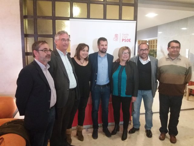 Palencia.- Tudanca junto a dirigentes del PSOE de Palencia
