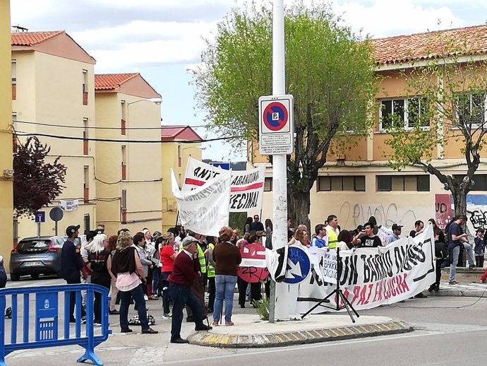 Protesta en el barrio de 'La Paz' de Cuenca