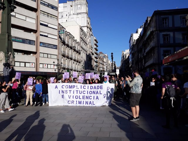 Protesta en Vigo contra la sentencia de 'La Manada'