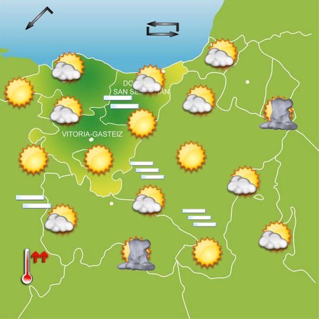 Aumento de las temperaturas este domingo en Euskadi