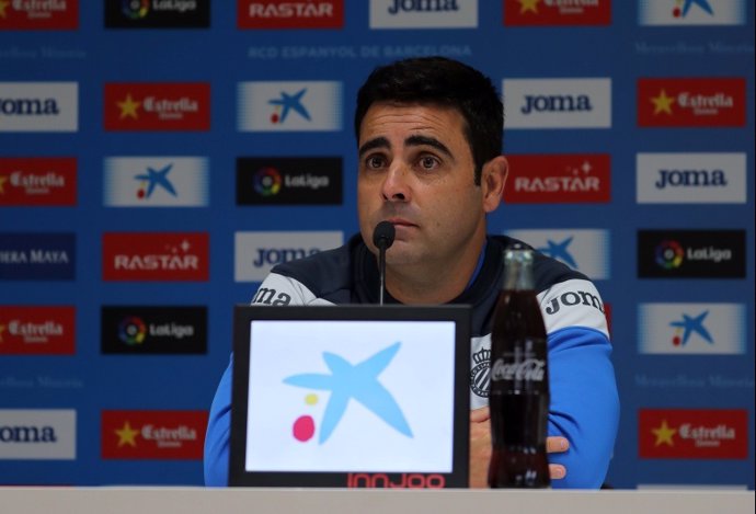 El entrenador del Espanyol, David Gallego
