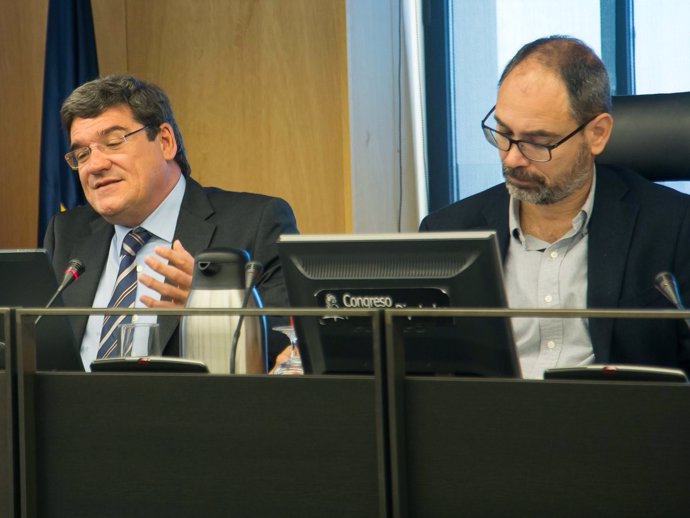 El presidente de la AIReF, José Luis Escrivá, en el Congreso