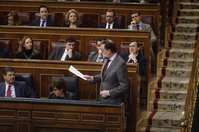 Rajoy interviene en la sesión de control al Gobierno en el Congreso