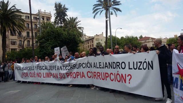 Manifestación contra la "corrupción judicial"