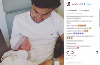 David Ferrer se convierte en padre por primera vez junto a su esposa, Marta Tornel