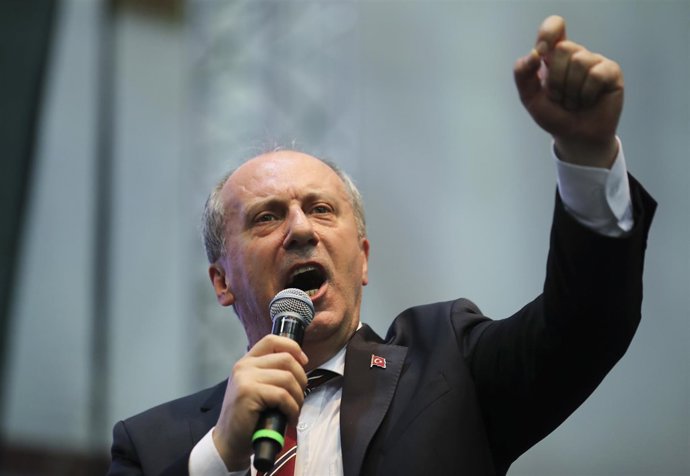 El candidato presidencial turco Muharrem Ince