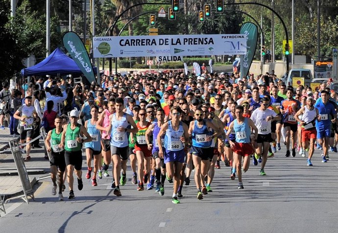 Carrera de la prensa Málaga 2018 corredores 
