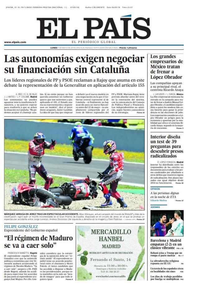 Portada El País