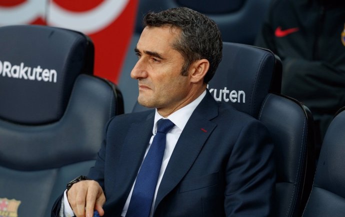 El entrenador del FC Barcelona, Ernesto Valverde