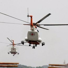 Helicóptero de Cruz Roja