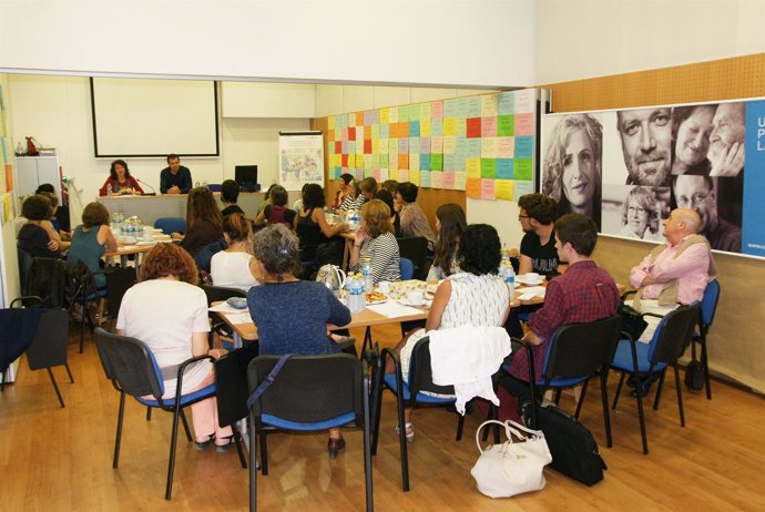 Sesiones de debate en grupo de una de las últimas ediciones de ForoSalud. 