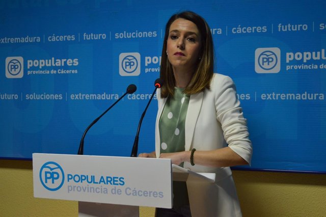 Gema Cortés, portavoz del PP en Extremadura