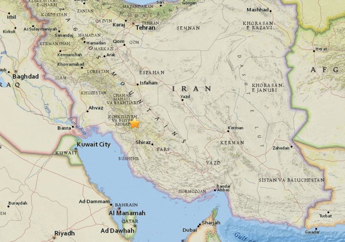 Terremoto de magnitud 5,1 en el suroeste de Irán