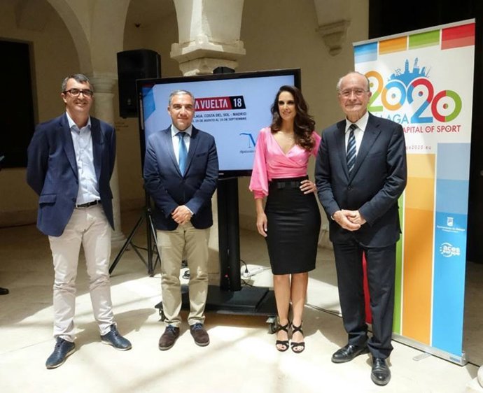 Javier Guillén, Elías Bendodo, Fergó y Francisco de la Torre en Málaga