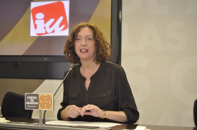 La diputada autonómica de IU Aragón, Patricia Luquin.
