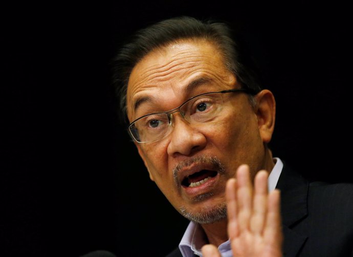 Foto de archivo del líder opositor malasio, Anwar Ibrahim.