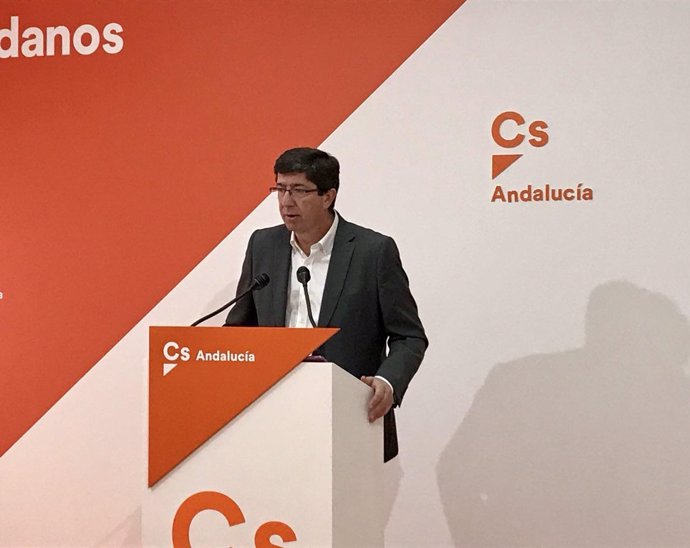 Juan Marín, presidente y portavoz de Cs en el Parlamento andaluz 