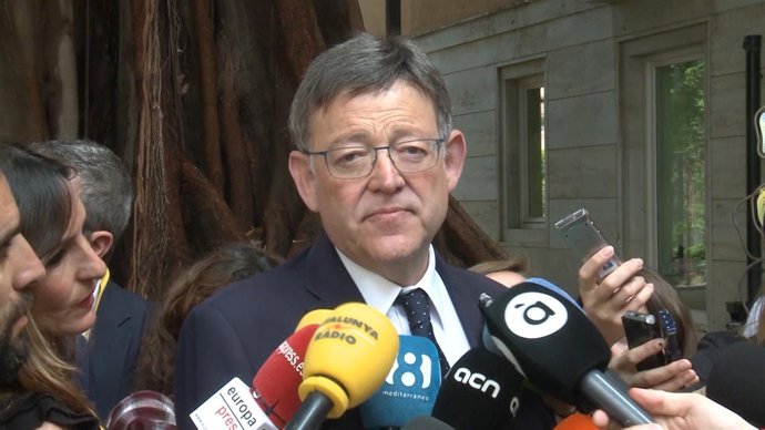 Ximo Puig en declaraciones ante los medios en imagen de archivo