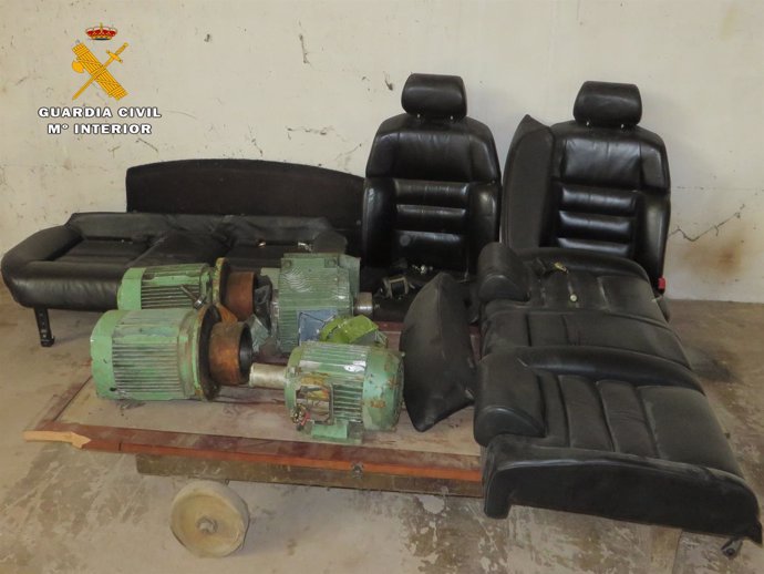 Motores y asientos robados en Nájera