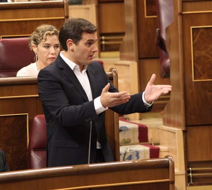 Albert Rivera, des del seu escó
