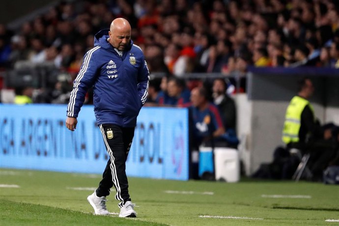 El seleccionador de Argentina, Jorge Sampaoli