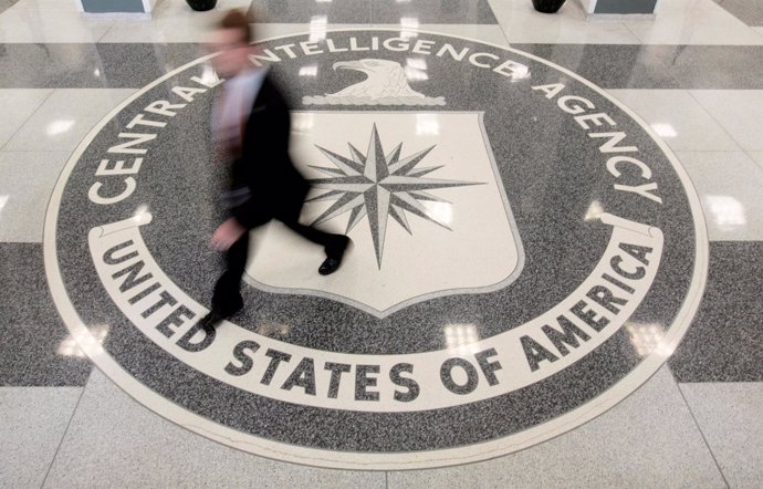 La recepción de la sede de la CIA en Virginia. 