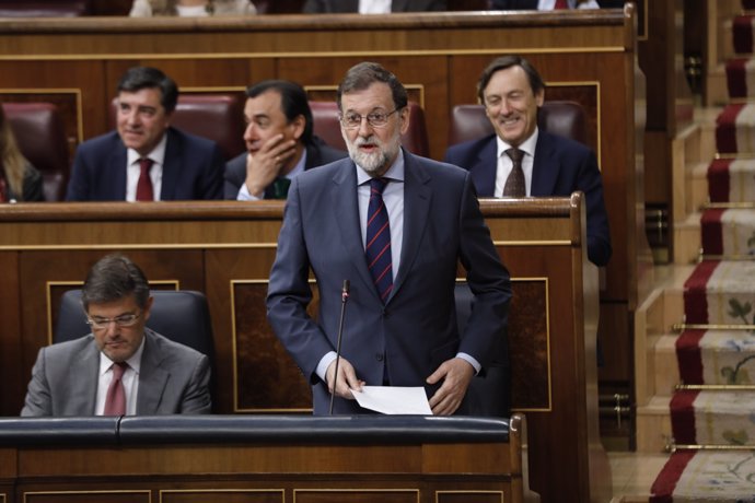 Mariano Rajoy en la sesión de control al Gobierno en el Congreso