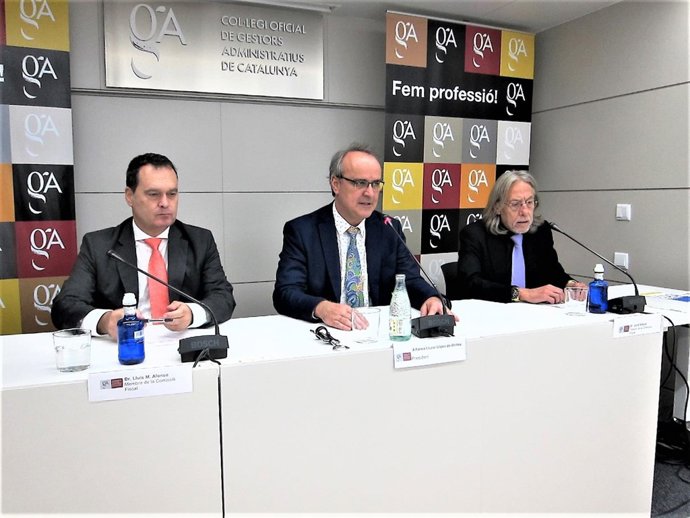 Lluís M. Alonso, Alfonso Lluzar, Jordi Altayó (Col·legi Gestors Administratius)