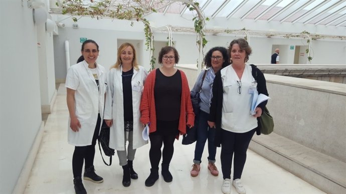 Ordóñez con las trabajadoras