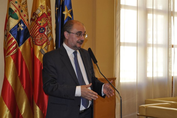 El presidente del Gobierno de Aragón, Javier Lambán. 