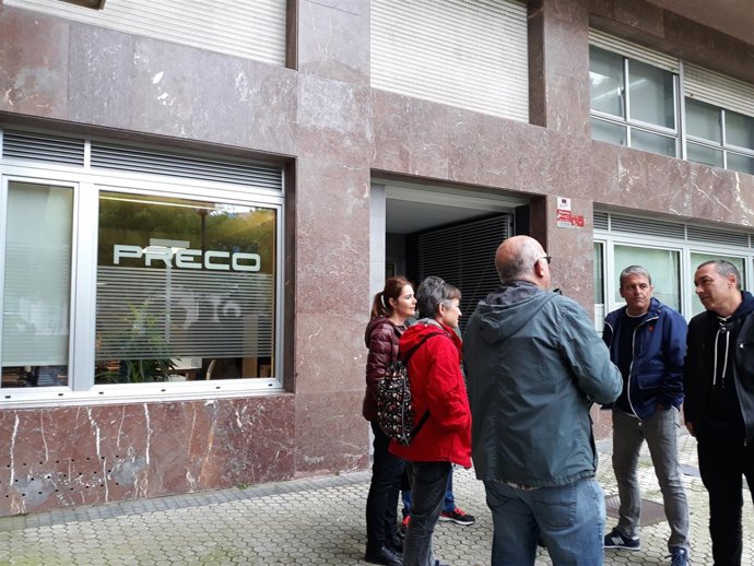 Representantes de sindicatos en el Preco de San Sebastián