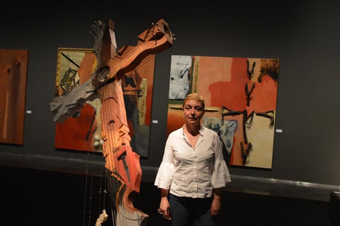 Maria Guinovart, en la exposición del Museu de Lleida